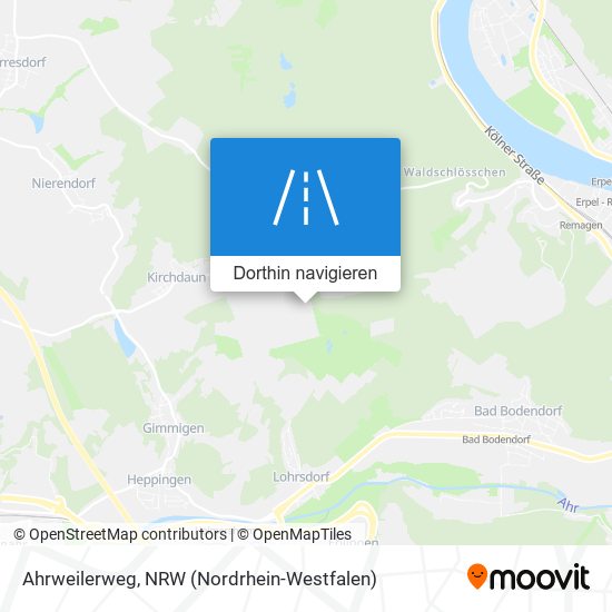 Ahrweilerweg Karte