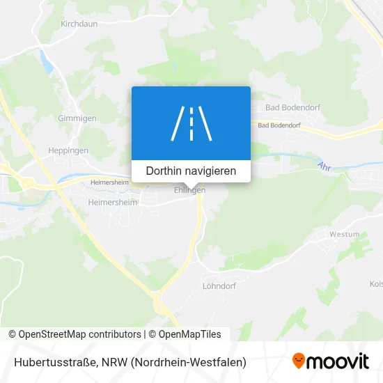 Hubertusstraße Karte