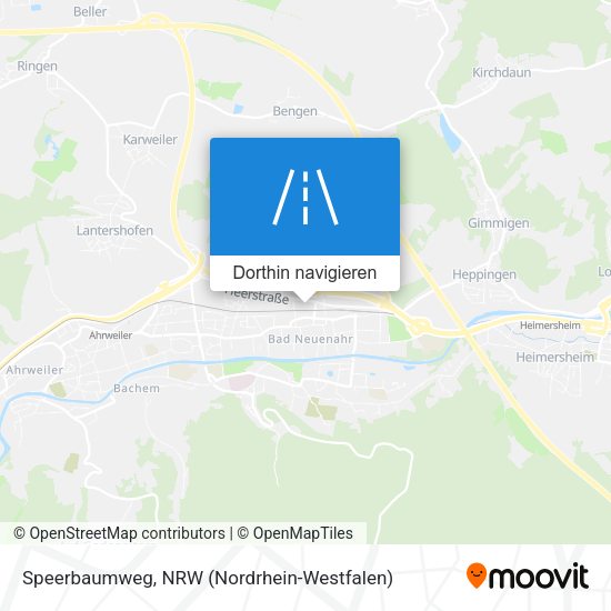 Speerbaumweg Karte