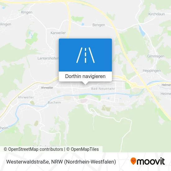 Westerwaldstraße Karte