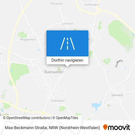 Max-Beckmann-Straße Karte