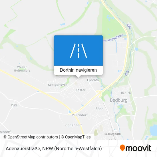 Adenauerstraße Karte