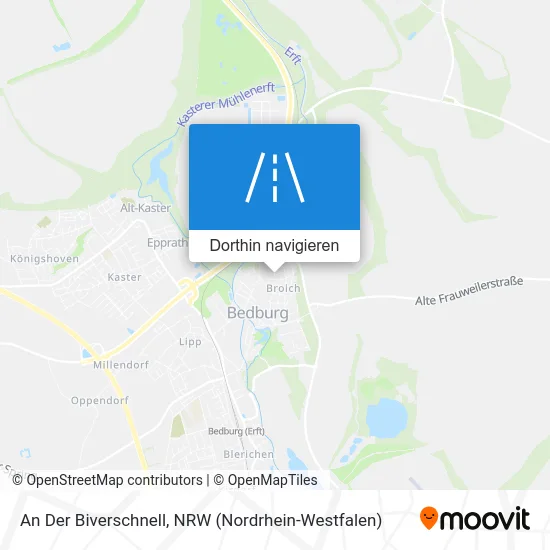 An Der Biverschnell Karte