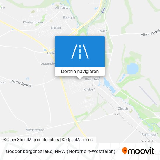 Geddenberger Straße Karte
