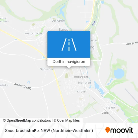 Sauerbruchstraße Karte