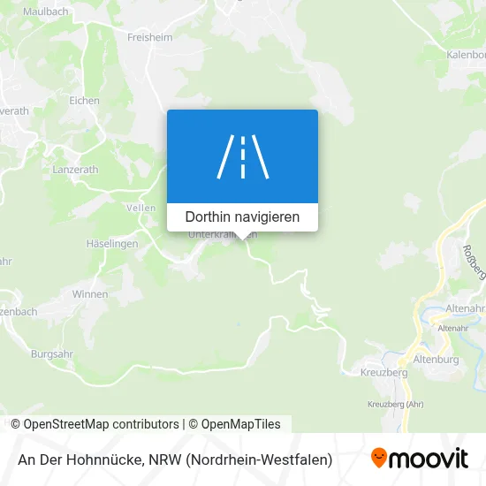 An Der Hohnnücke Karte