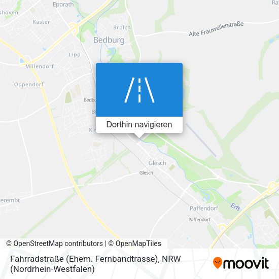 Fahrradstraße (Ehem. Fernbandtrasse) Karte
