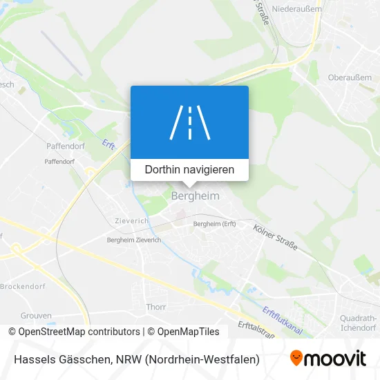 Hassels Gässchen Karte