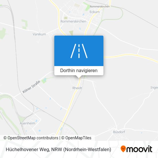 Hüchelhovener Weg Karte