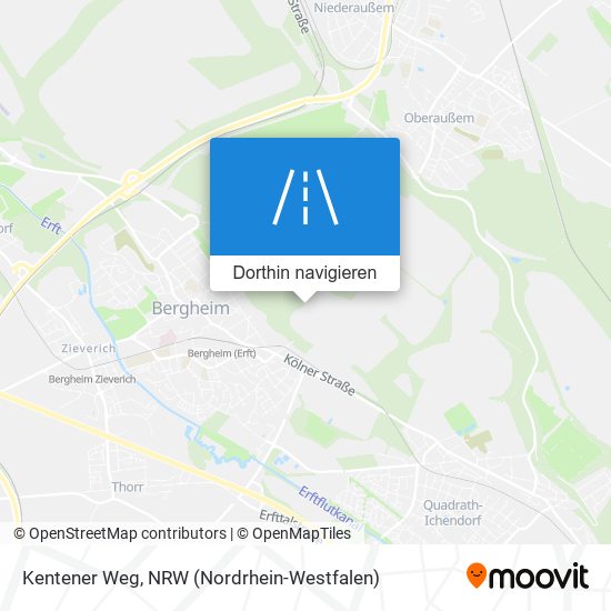 Kentener Weg Karte