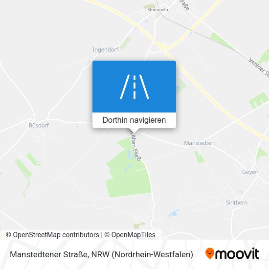 Manstedtener Straße Karte