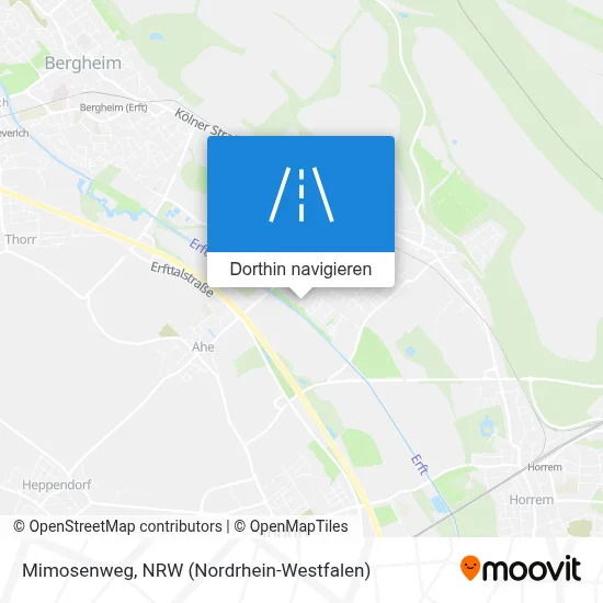 Mimosenweg Karte