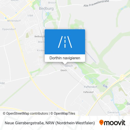 Neue Giersbergstraße Karte