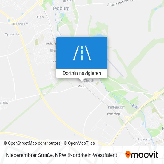 Niederembter Straße Karte
