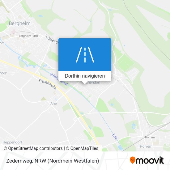 Zedernweg Karte