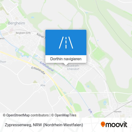 Zypressenweg Karte