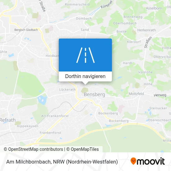 Am Milchbornbach Karte