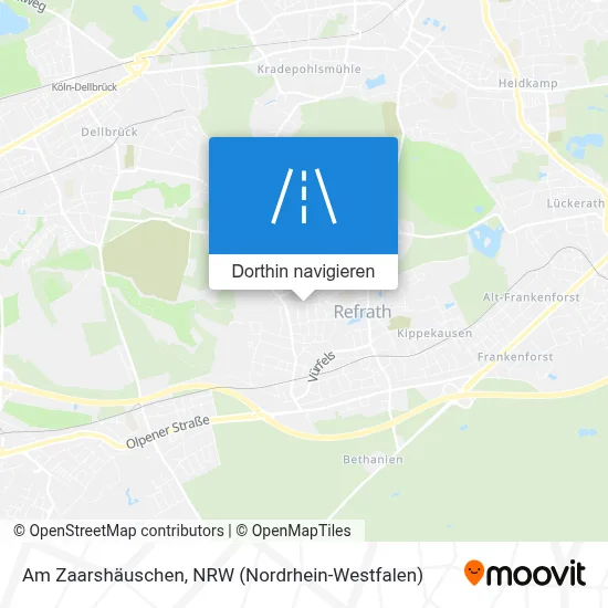 Am Zaarshäuschen Karte