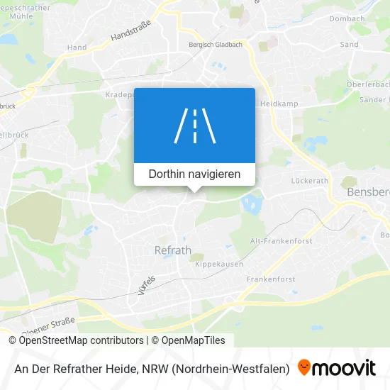 An Der Refrather Heide Karte