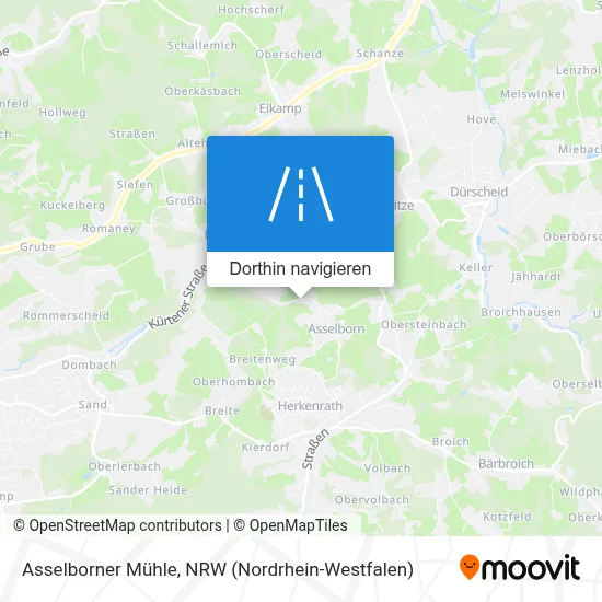 Asselborner Mühle Karte