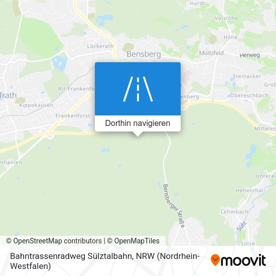 Bahntrassenradweg Sülztalbahn Karte