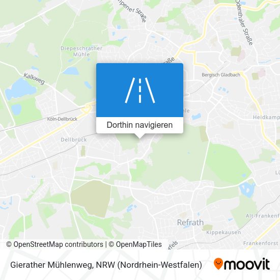 Gierather Mühlenweg Karte