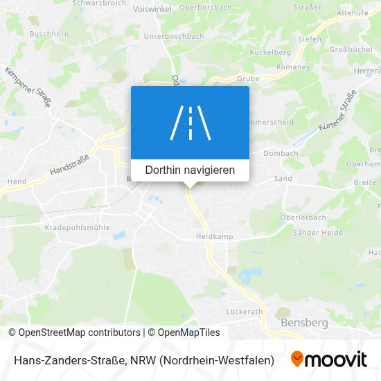 Hans-Zanders-Straße Karte