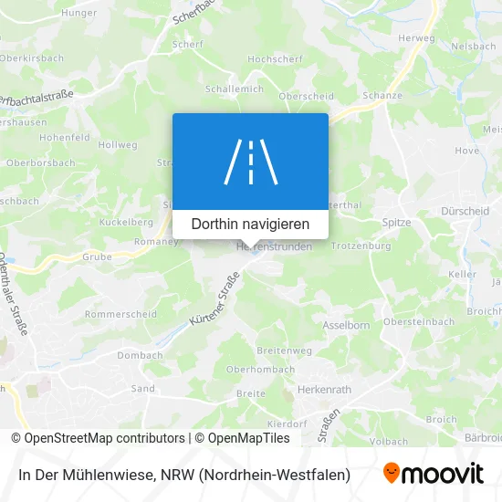 In Der Mühlenwiese Karte