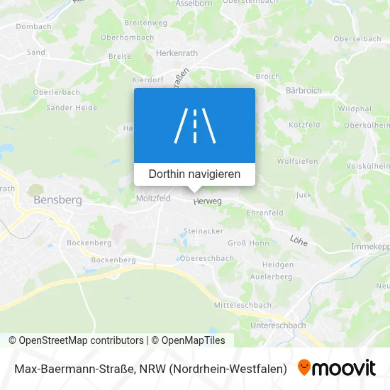 Max-Baermann-Straße Karte