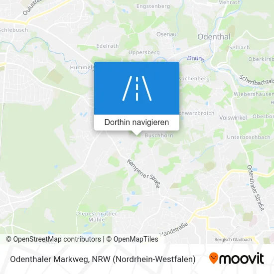 Odenthaler Markweg Karte