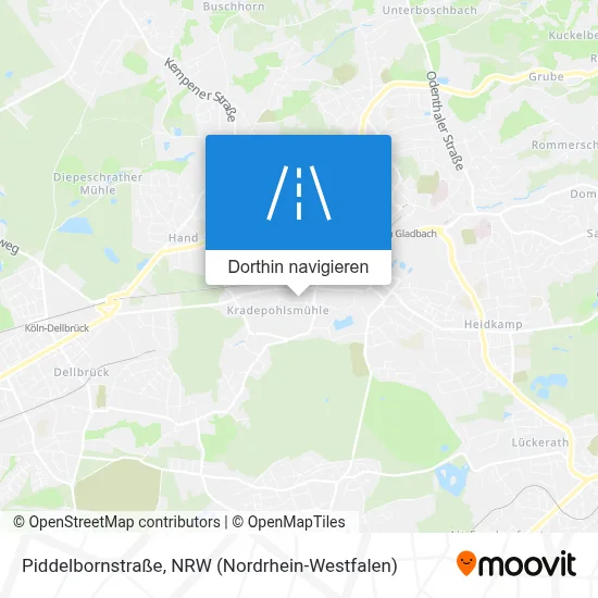 Piddelbornstraße Karte