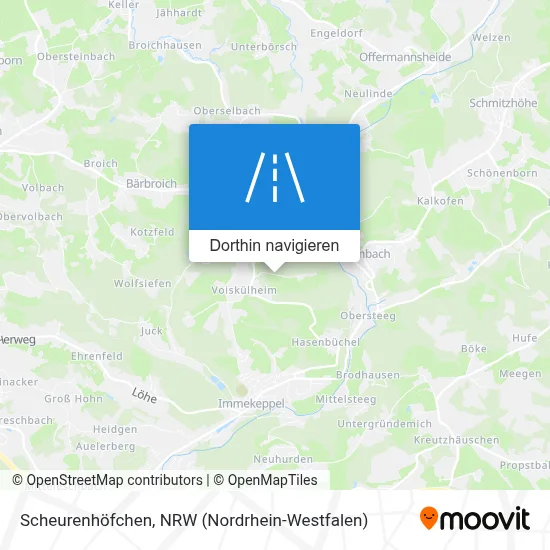 Scheurenhöfchen Karte