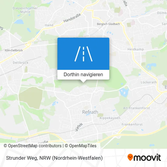 Strunder Weg Karte