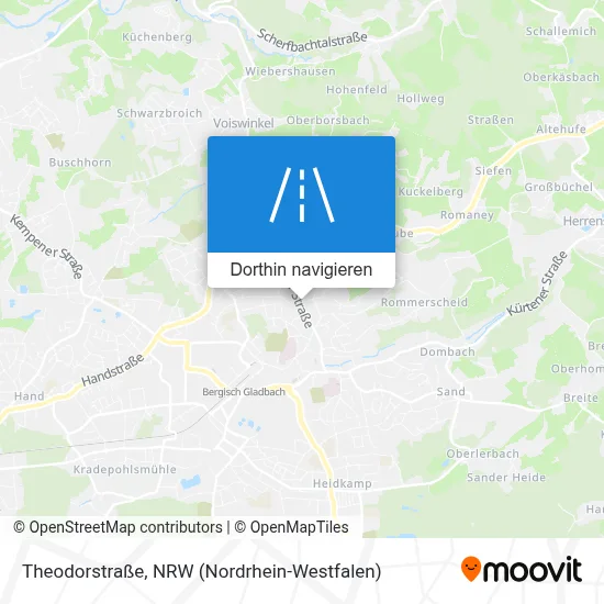 Theodorstraße Karte