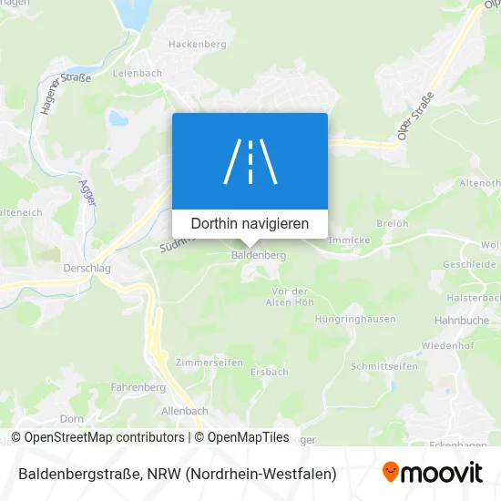 Baldenbergstraße Karte