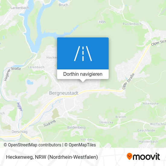 Heckenweg Karte