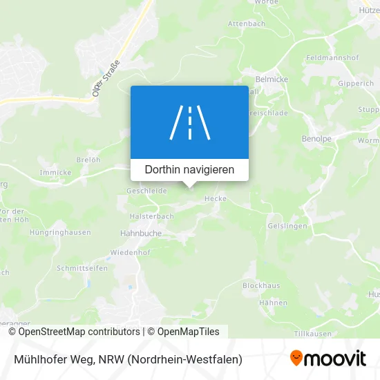 Mühlhofer Weg Karte