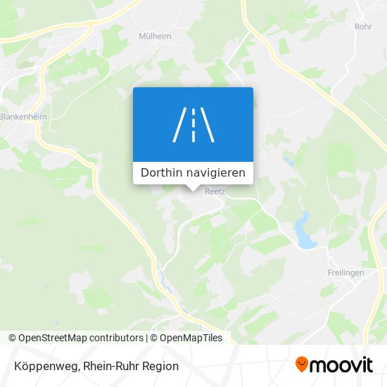 Köppenweg Karte