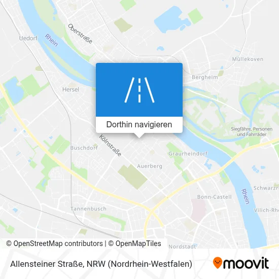 Allensteiner Straße Karte