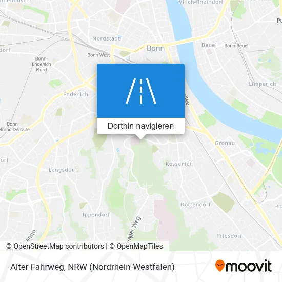 Alter Fahrweg Karte