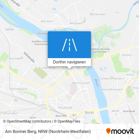 Am Bonner Berg Karte