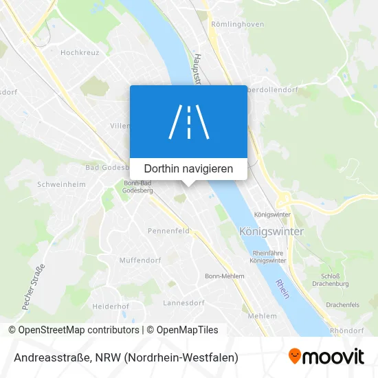 Andreasstraße Karte