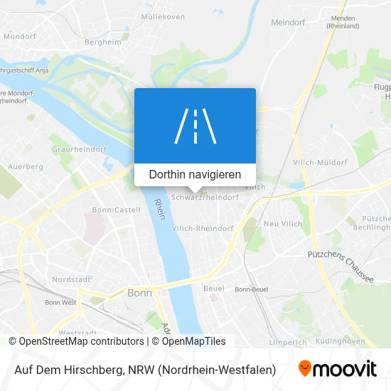 Auf Dem Hirschberg Karte