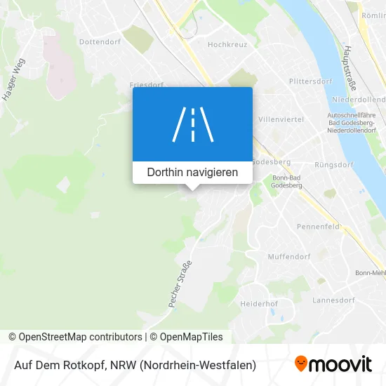 Auf Dem Rotkopf Karte