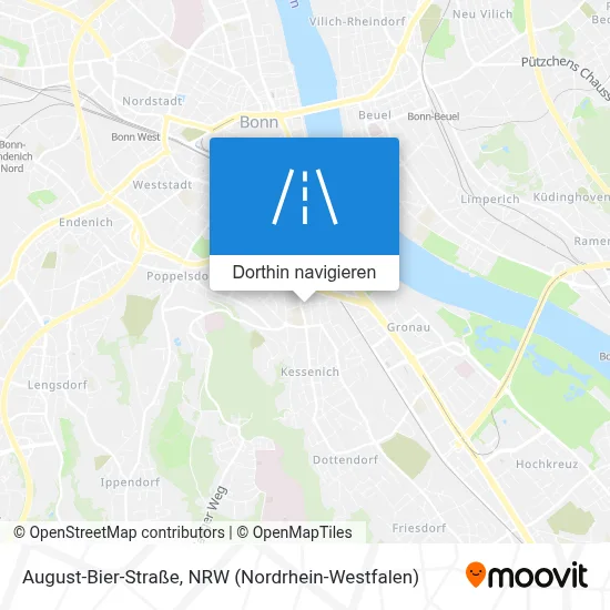August-Bier-Straße Karte