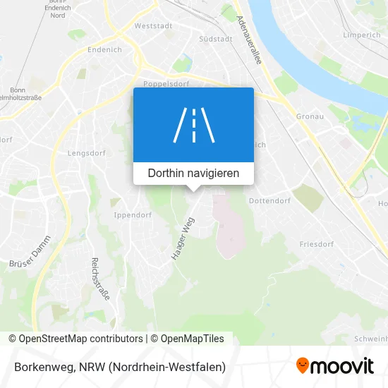 Borkenweg Karte