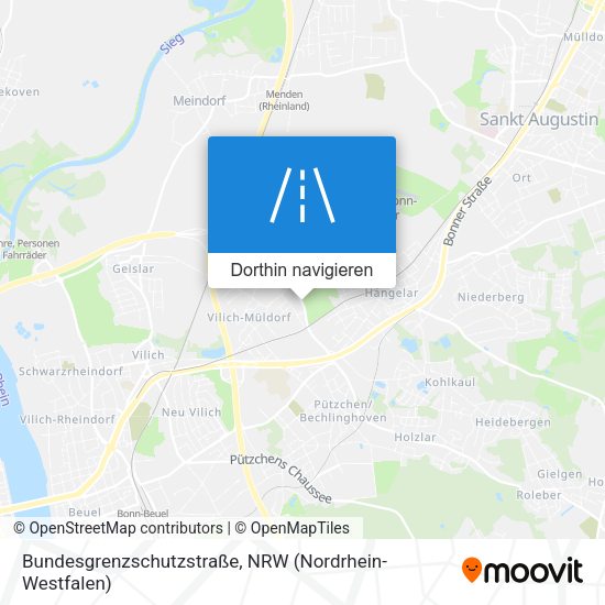 Bundesgrenzschutzstraße Karte