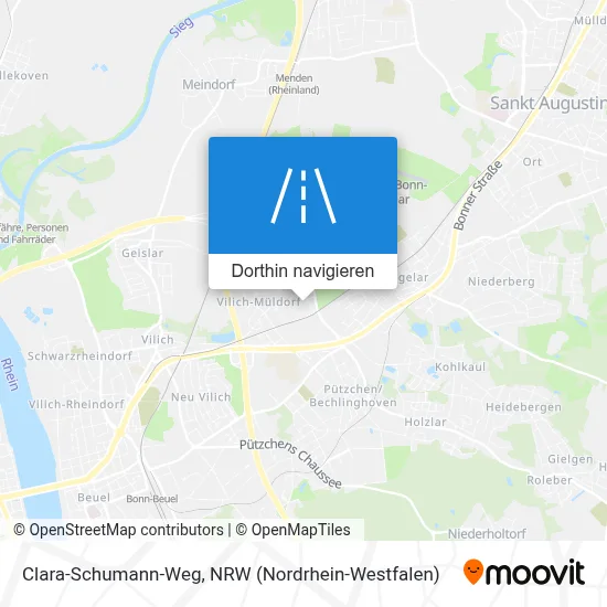 Clara-Schumann-Weg Karte