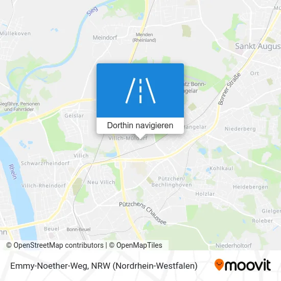 Emmy-Noether-Weg Karte