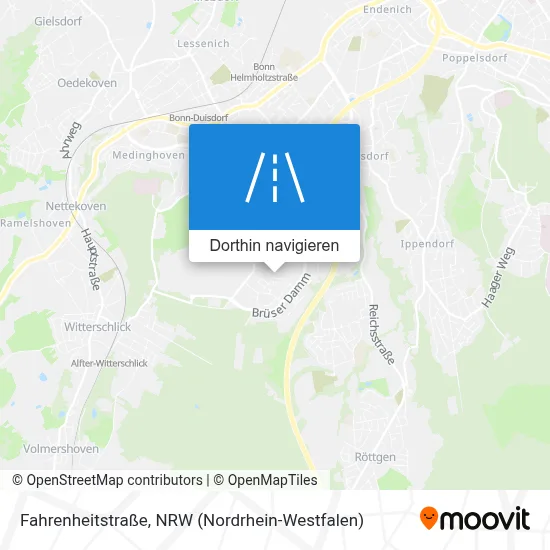 Fahrenheitstraße Karte